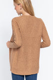 Long Slv Open Front Sweater Cardigan Naughty Smile Fashion
