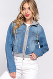 Buying Guide: Stylish and Healthy Dresses 2023 | Fashionably Fit | Long Slv Terry Hoodie Denim Jacket