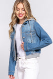Buying Guide: Stylish and Healthy Dresses 2023 | Fashionably Fit | Long Slv Terry Hoodie Denim Jacket