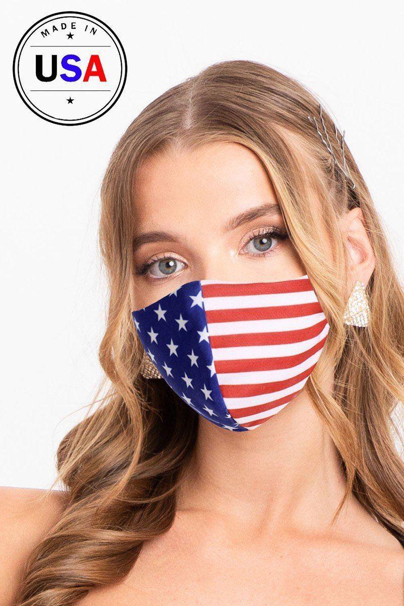 Made In Usa / Fashionable 3d Reusable Face Mask Naughty Smile Fashion