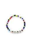 Mama Quote Beaded Stretch Bracelet Naughty Smile Fashion