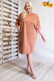 Mineral Washed Loose Fit Dress