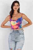 Buying Guide: Stylish and Healthy Dresses 2023 | Fashionably Fit | Multi Color Neon Tie-dye Lurex Cowl Neck Sleeveless Crop Top #Dresswomen #Shorts #Youtubeshorts