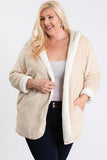 New Luxury Double Side Sherpa Hoodie Naughty Smile Fashion