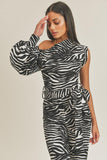One Shoulder Zebra Print Jumpsuit #Dresswomen #Shorts #Youtubeshorts #Shorts #Youtubeshorts #YouTube