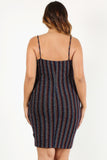 Plus Size Rainbow Striped Sleeveless Short Dress #Dresswomen #Shorts #Youtubeshorts