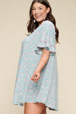 Plus Size Spring Floral Printed Lovely Swing Dress #Dresswomen #Shorts #Youtubeshorts