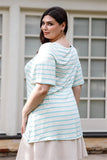Plus Stripe Bell Short Sleeve Top #Dresswomen #Shorts #Youtubeshorts