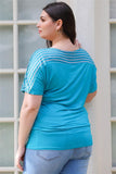 Plus Stripe Short Sleeve Top #Dresswomen #Shorts #Youtubeshorts