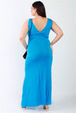 Plus V-neck Sleeveless Dress #Dresswomen #Shorts #Youtubeshorts