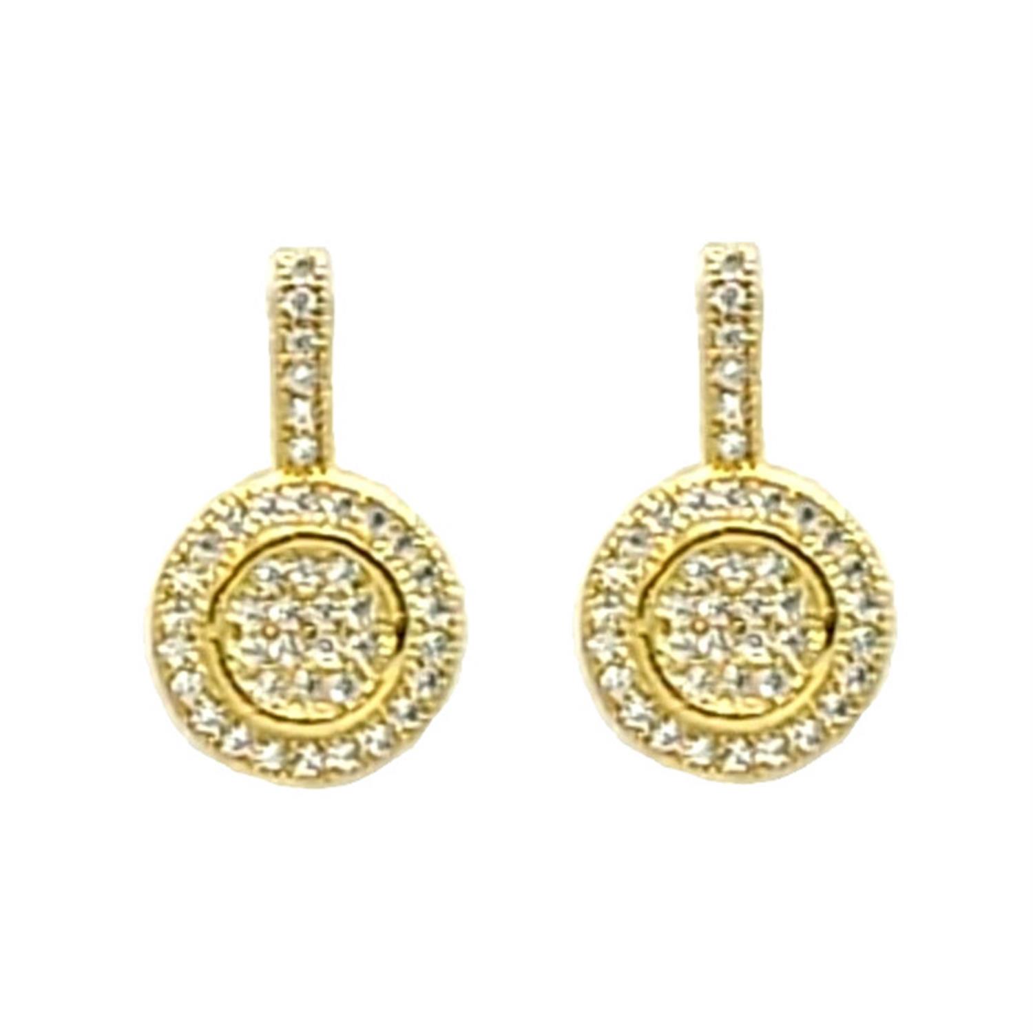 Round Crystal Earring Naughty Smile Fashion