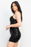 Sequin-studded Sweetheart Bodycon Dress Naughty Smile Fashion