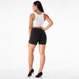 Shascullfites Melody Spandex Womens Shorts Black Jeans For Girls High Waisted Shorts Body Shaper Short Shorts