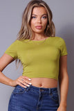 Short Sleeve Round Neck Crossover Multi Way Tie Top Naughty Smile Fashion