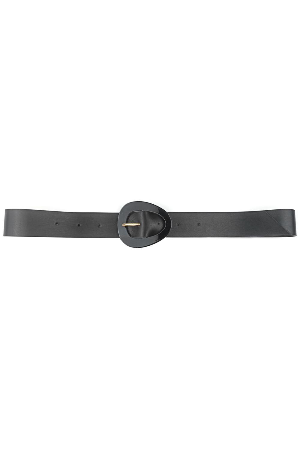 Smooth Oval Buckle Belt Naughty Smile Fashion