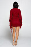 Solid Color Mock Neck Mini Bodycon Dress #Dresswomen #Shorts #Youtubeshorts