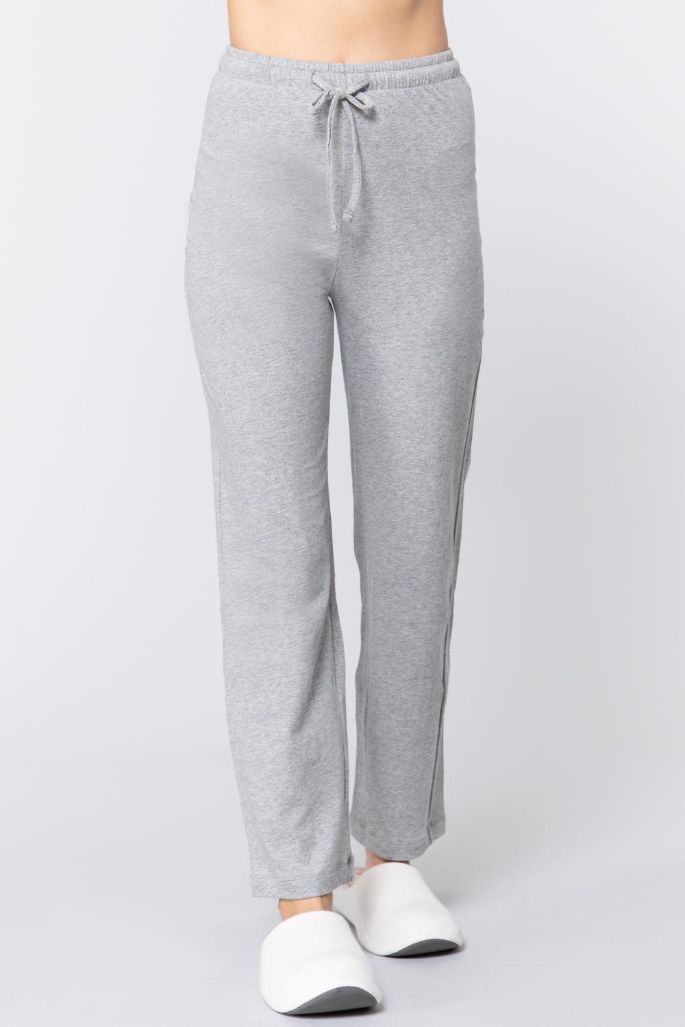 Solid Cotton Pajama Pants Naughty Smile Fashion