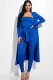 Solid Heavy Rayon Spandex Spaghetti Strap Jumpsuit With Waist Tie And Duster 2 Piece Set #Dresswomen #Shorts #Youtubeshorts