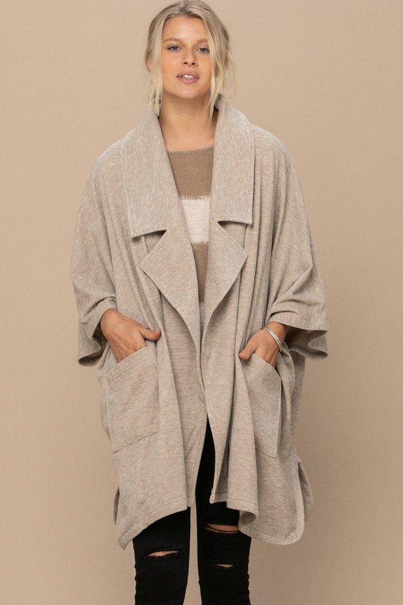 Buying Guide: Stylish and Healthy Dresses 2023 | Fashionably Fit | Solid Knit Oversized Trench Jacket