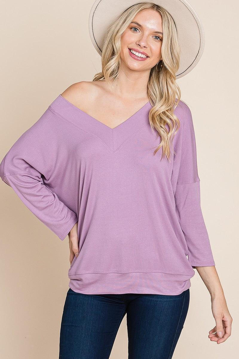 Buying Guide: Stylish and Healthy Dresses 2023 | Fashionably Fit | Solid Rib Modal Casual 3/4 Sleeves Dolman Sleeves Top