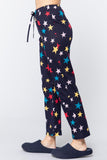 Star Print Cotton Pajama Naughty Smile Fashion