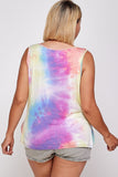 Tie Dye Tank With Studded Detail, Loose Fit, Easy Casual Wear #Dresswomen #Shorts #Youtubeshorts