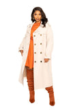 Trench Coat With Golden Button Naughty Smile Fashion