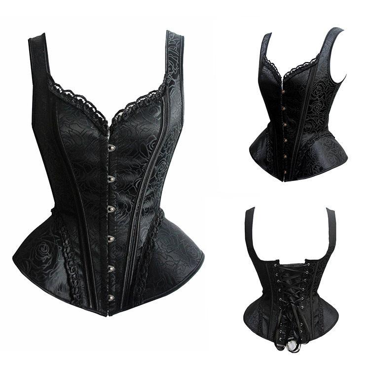 True US Corset, Women's Corset, Steampunk Clothing Pulling Corset Top Naughty Smile Fashion