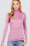 Turtle Neck Rayon Jersey Top Naughty Smile Fashion
