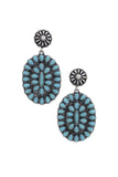 Western Style Concho Earring Naughty Smile Fashion