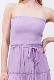Woven Solid Sleeveless Smocked Ruffle Jumpsuit #Shorts #Youtubeshorts #YouTube Naughty Smile Fashion