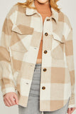 Woven Yarn Dye Bust Pocket Jacket Naughty Smile Fashion